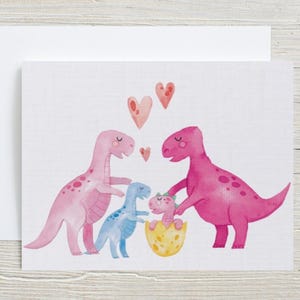 Lesbische babyshowerkaart, babyshowerkaart voor vriend, nieuwe ouders nieuwe babymeisjeskaart, kaart voor twee moeders, welkomstbabykaart voor nieuwe moeder