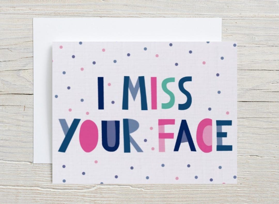 Funny I Miss Your Face Card for Him, Dirty Card for Boyfriend, Wish You ...