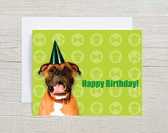 Birthday Card For Dog Dad, Funny Birthday Card For Her, Happy Birthday Card