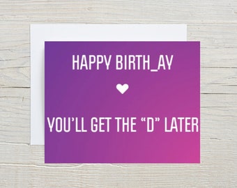 Funny Birthday Card For Girlfriend - Happy Birthday Card For Wife