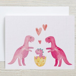 Lesbische Babypartykarte, Babypartykarte für Freund, neue Babymädchenkarte für neue Eltern, Willkommensbabykarte für zwei Mütter, Schwangerschaftskarte