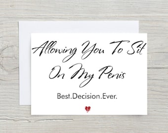Valentine Card For Girlfriend, Adult Anniversary Card For Wife, Naughty Birthday Card For Her