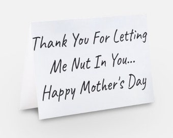 FUNNY MOTHER'S DAY CARDS sorry ruined your fanjo dirty rude naughty cheeky M43
