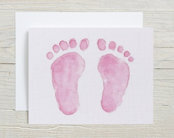 Baby Shower Card - New Baby Girl - Pregnancy - Congratulations - Mom To Be - Expecting Parents