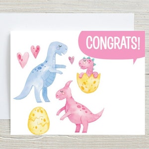 Baby Shower Congratulations Card, Mummy To Be Pregnancy Card, Welcome New Baby Girl, New Mom Card, New Parents Card. Congrats