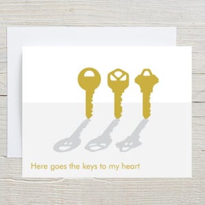 Romantic Card For Boyfriend, Love Messages For Girlfriend, Love Notes For Him, Love Card For Her, I Love You Card. Key To My Heart