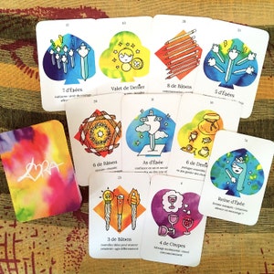 Oráculo de Laura - Expansión de Arcanos Menores - Baraja de 56 cartas, expansión del Oráculo de Laura