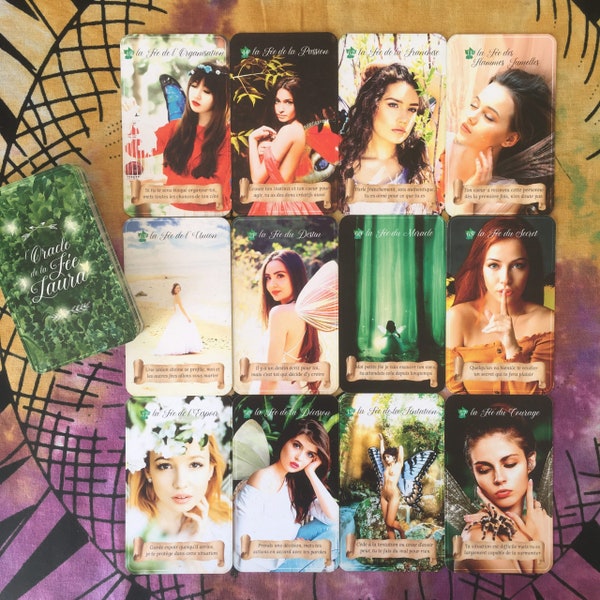 Oracle de la Fée Laura - jeu de 70 cartes de conseils pour tout domaine de vie notamment l'amour, le travail, la spiritualité, la créativité