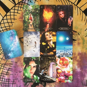 Tarot El Auracle - baraja de 78 cartas + 10 cartas explicativas para lecturas sentimentales y generales como el trabajo