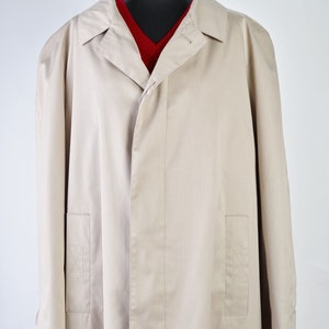 Gabardina vintage beige extragrande: Y2K Unisex XL