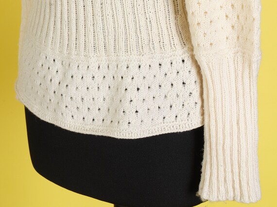 90s hand-knitted crochet sweater vinatge y2k crea… - image 3