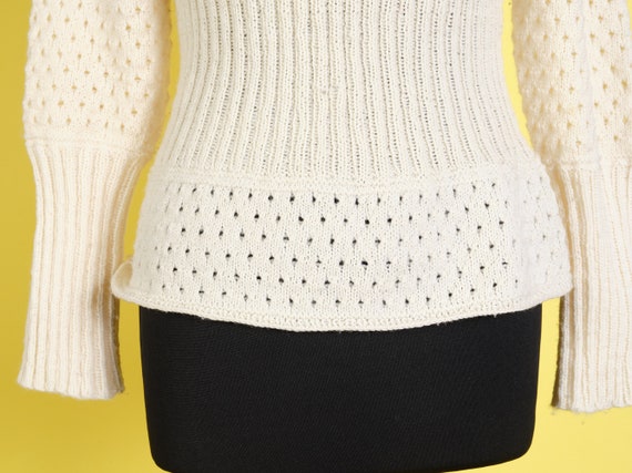 90s hand-knitted crochet sweater vinatge y2k crea… - image 7