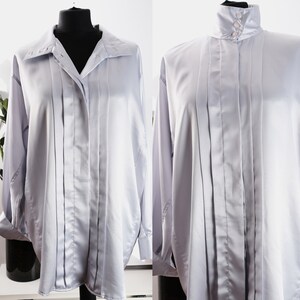 Vintage women/'s oversized blouse top Rushcliffe from the late 70s and early 80s