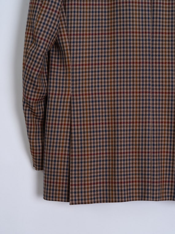 2000s DAKS classic sport plaid wool jacket vintag… - image 2