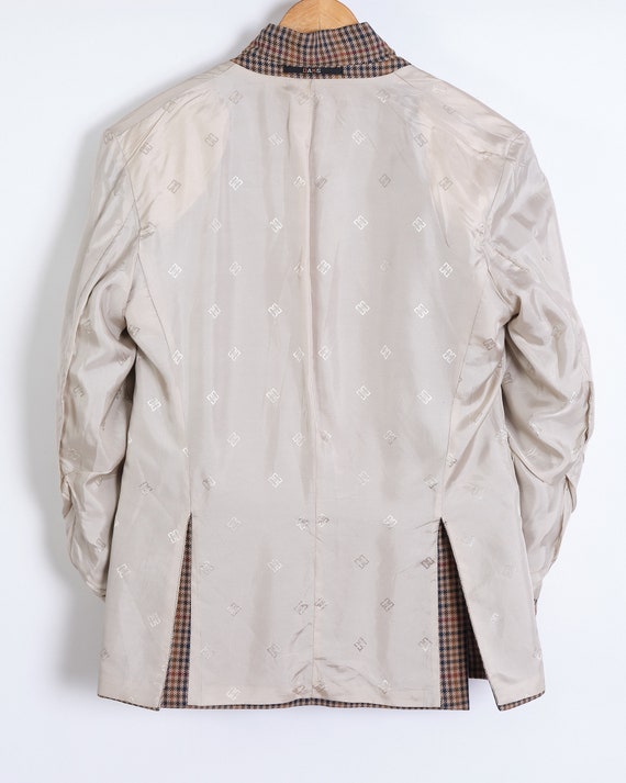 2000s DAKS classic sport plaid wool jacket vintag… - image 9
