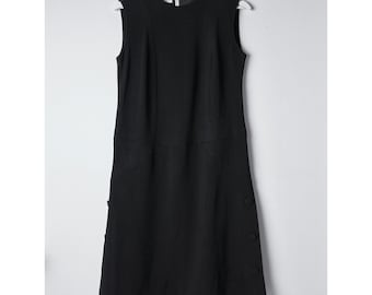 groovy dress, 60s pop art dress, Swinging Sixties dress Vintage mini dress, black mod dress, 1960s coctail party dress, tent dress