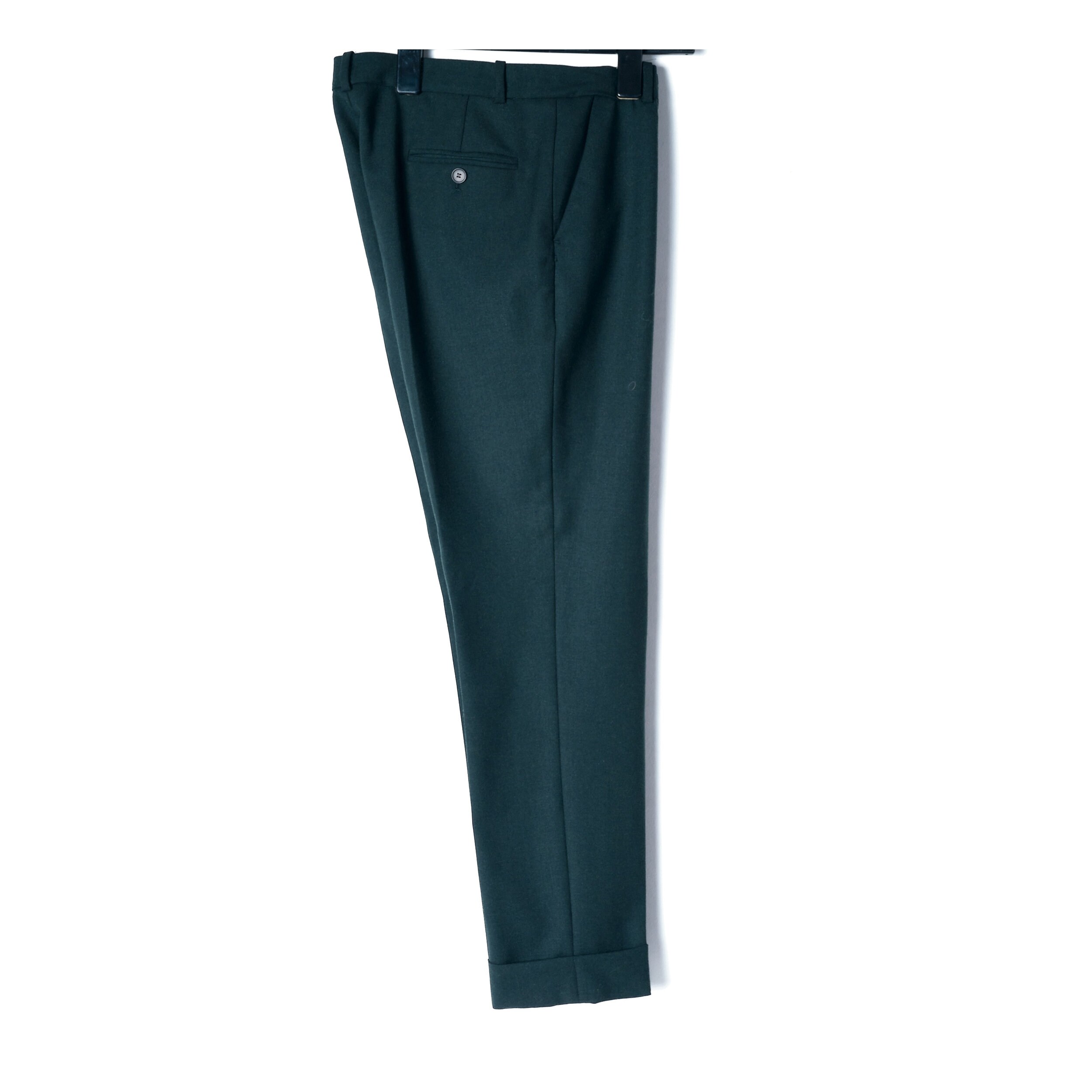 y2k cigarette pants Jigsaw,  vintage luxury, wool trousers dark green 2000s, elegant cigarette ballet pants