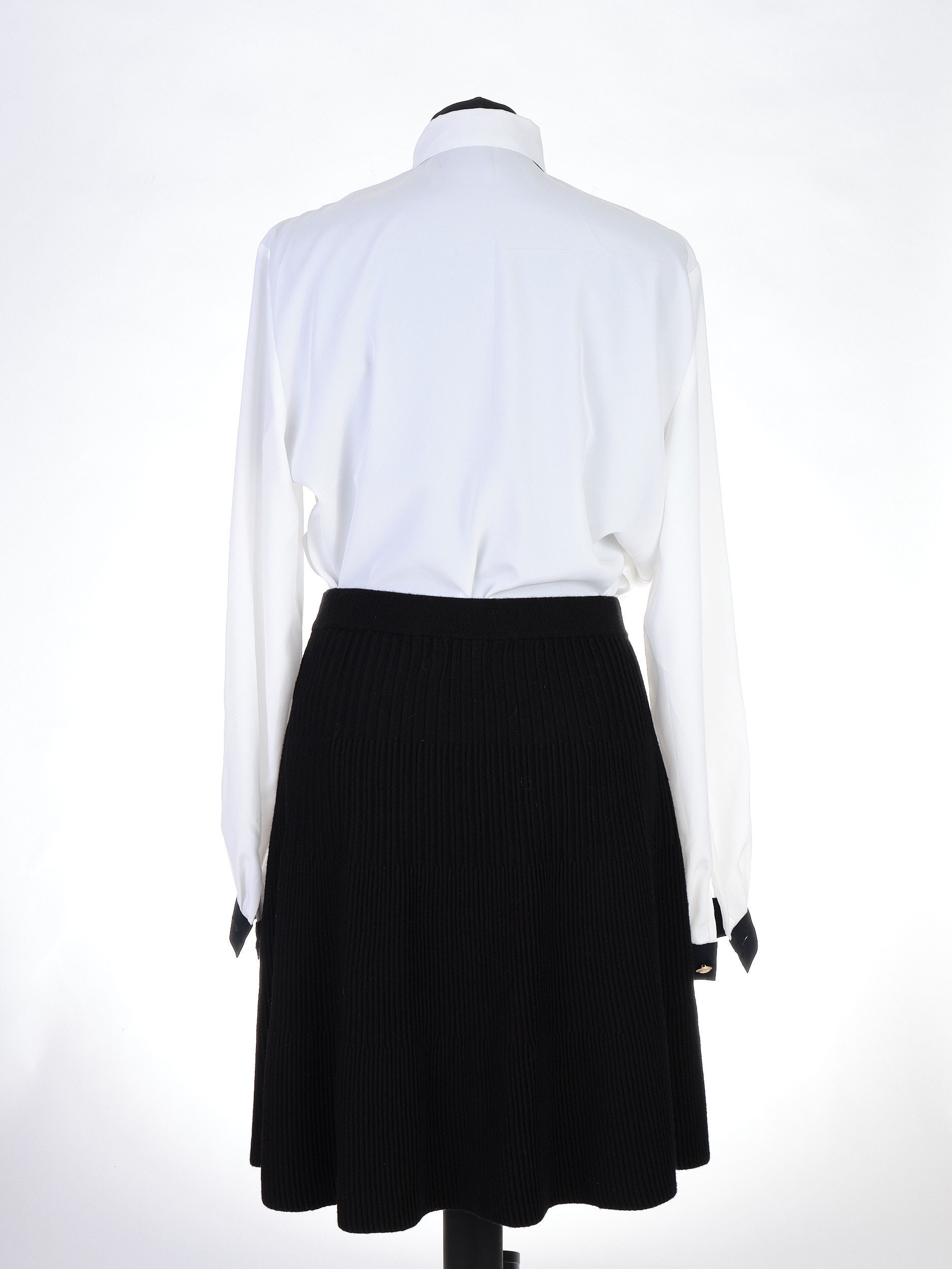 Mini-jupe Nanette Lepore Taille 36 - Noir Et Blanc - Taille Haute Et Plissée - Bon État