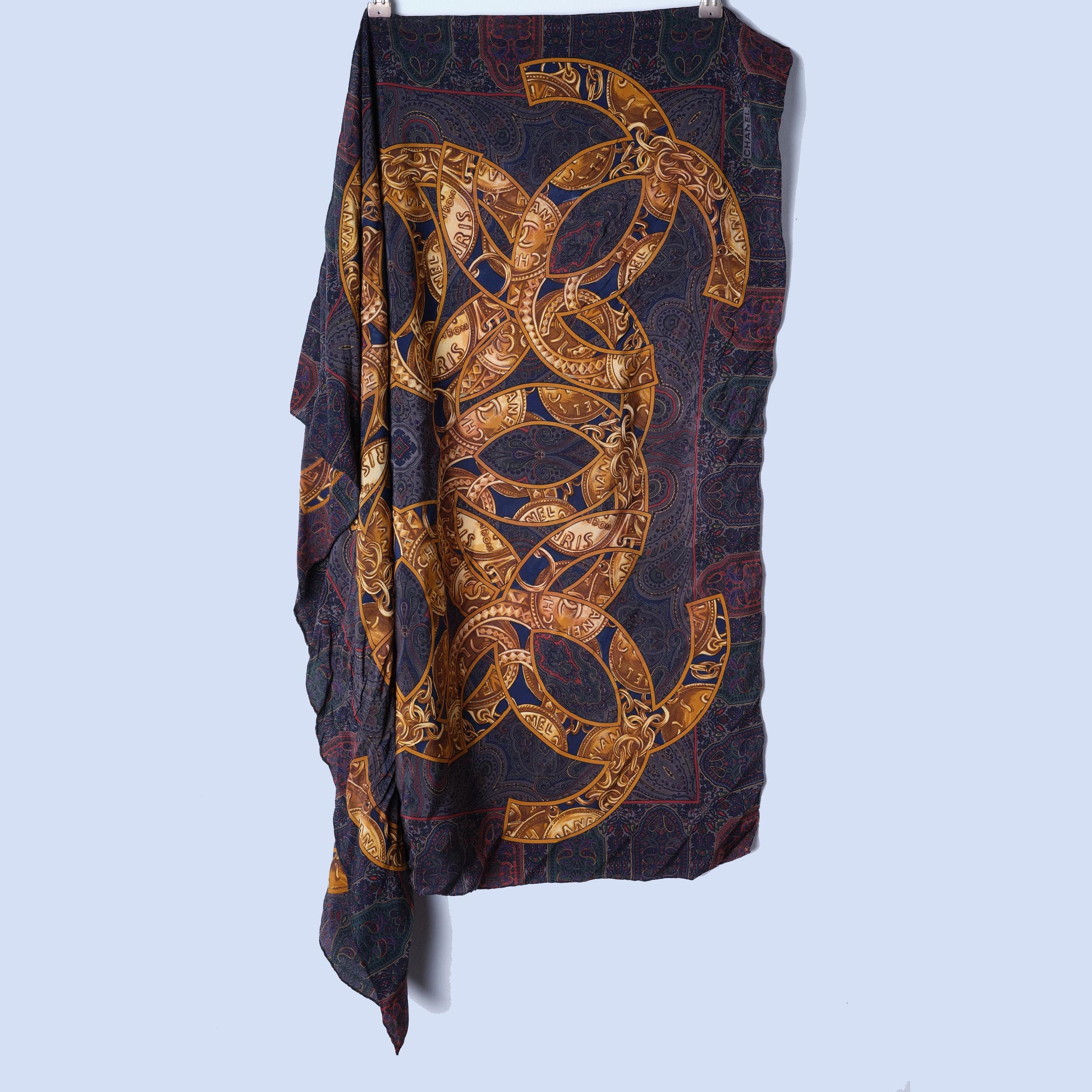 Vintage Chanel Scarf - Etsy