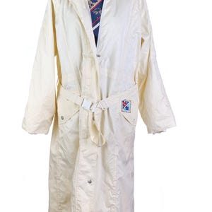 Vintage raincoat/long belted raincoat/vintage Emsmorn raincoat/90s trench/90s raincoat