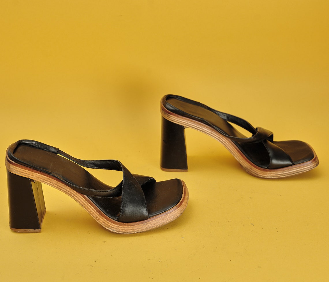 Feather Fur Trim Heel Sandals - Just $3