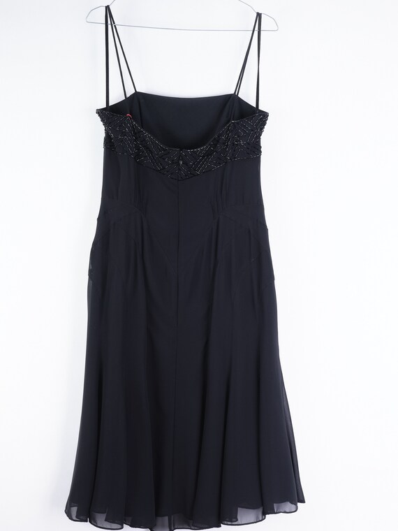 Y2K Amanda Wakeley Black Embroidered Slip Dress - UK 12 - Etsy Norway