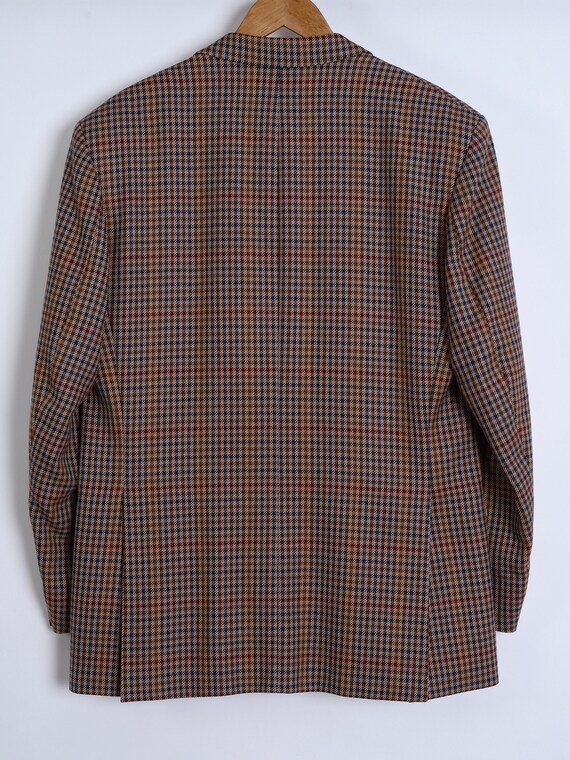 2000s DAKS classic sport plaid wool jacket vintag… - image 3