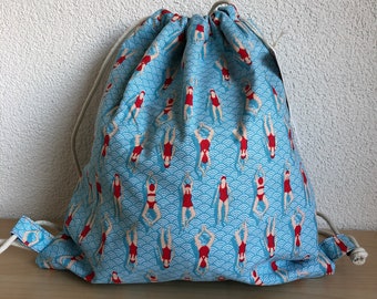 Swimmers Drawstring Backpack