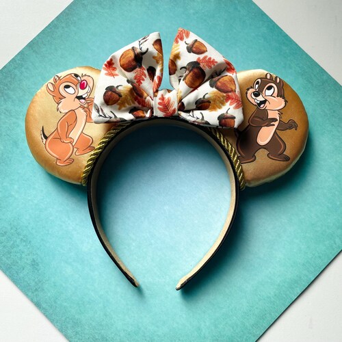 Custom Handmade Mouse Ear Headband Chip and Dale Rescue 