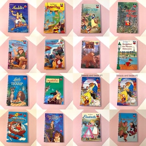 Custom Upcycled Disney Notebooks