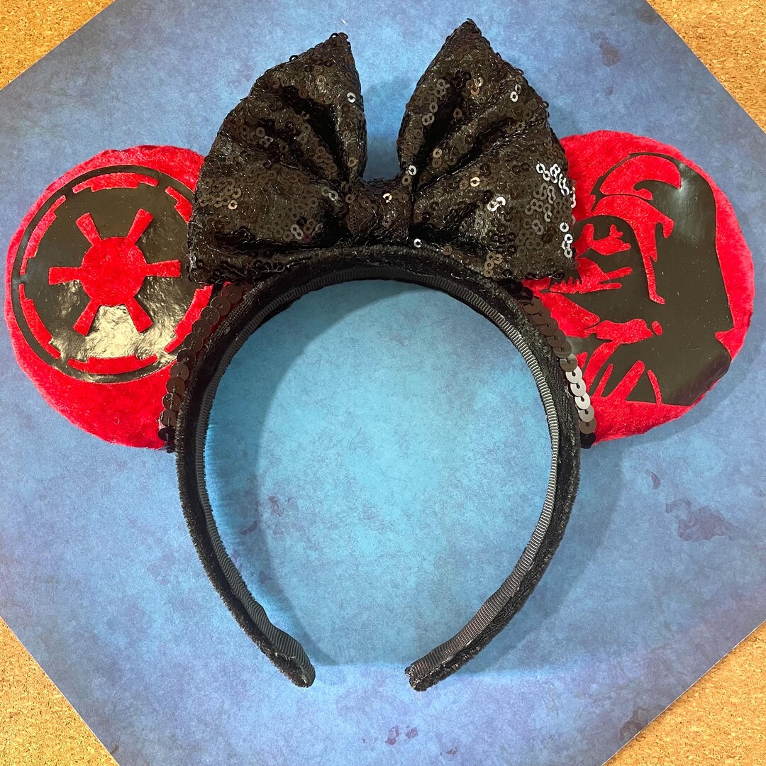 Hand Made Custom Darth Vader Star Wars Mouse Ears Headband - Etsy