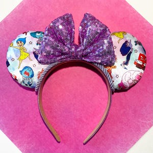 Custom hand made Inside out 2 Mouse ears headband