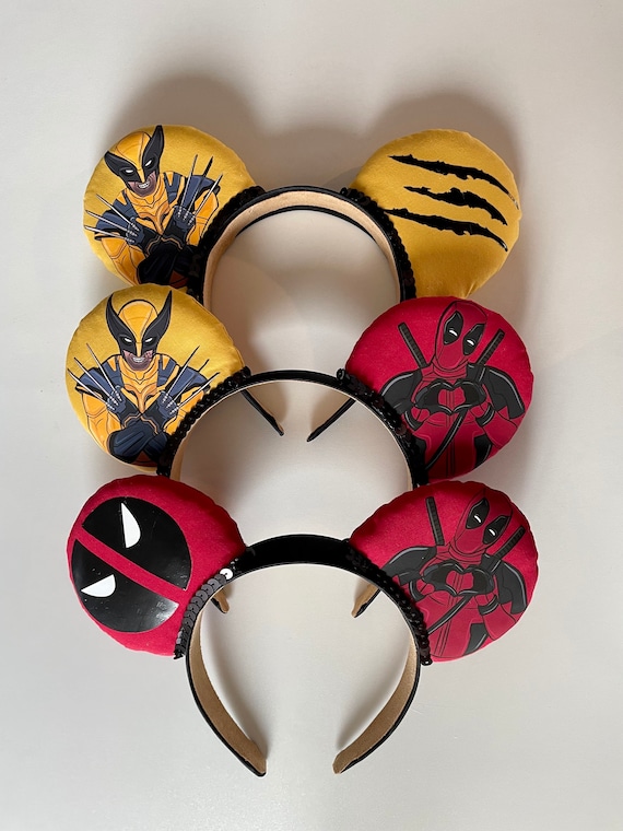 Custom Handmade Marvel X-men Superhero Mouse Ears Headband  display picture 1