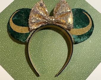 Custom Handmade Marvel Studios Thor Avengers Villain Loki The norse god of mischief inspired Mouse ears