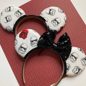 Serre-tête personnalisé fait main avec oreilles de souris Storm trooper