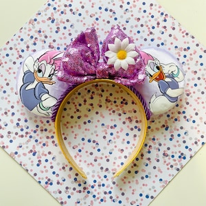 Hand made Daisy Duck inspired mouse ears