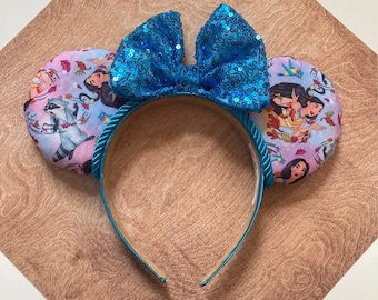 Hand made Pocahontas mouse ears headband