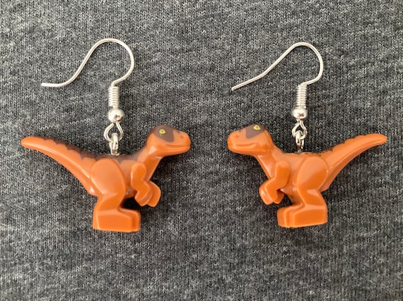 Jurassic Park Allan Grant Stud Earrings Plastic Post Handmade Jurassic Park Allan Grant Stud Earrings Plastic Post Handmade