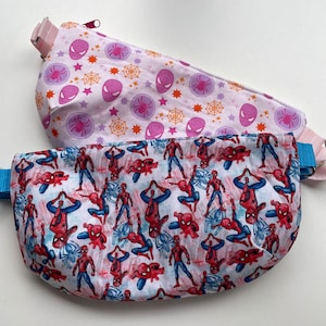 Sac banane Spiderman en tissu fait main, sacoche banane, sac banane