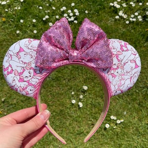 Custom Hand made Aristocats Marie mouse ears headband