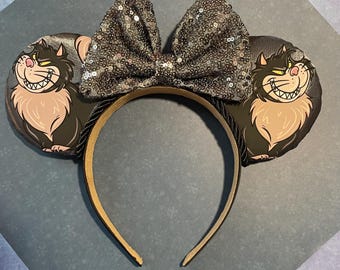 Hand made Cinderella Lucifer cat mouse ear headband