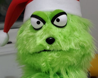 The Grinch Muppet Style Professional Rod Puppet