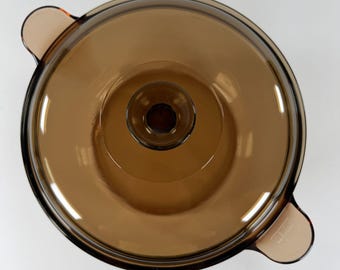 Corning Ware Vision Glass Cookware 4.5L Dutch Oven Stock Pot w/Lid USA