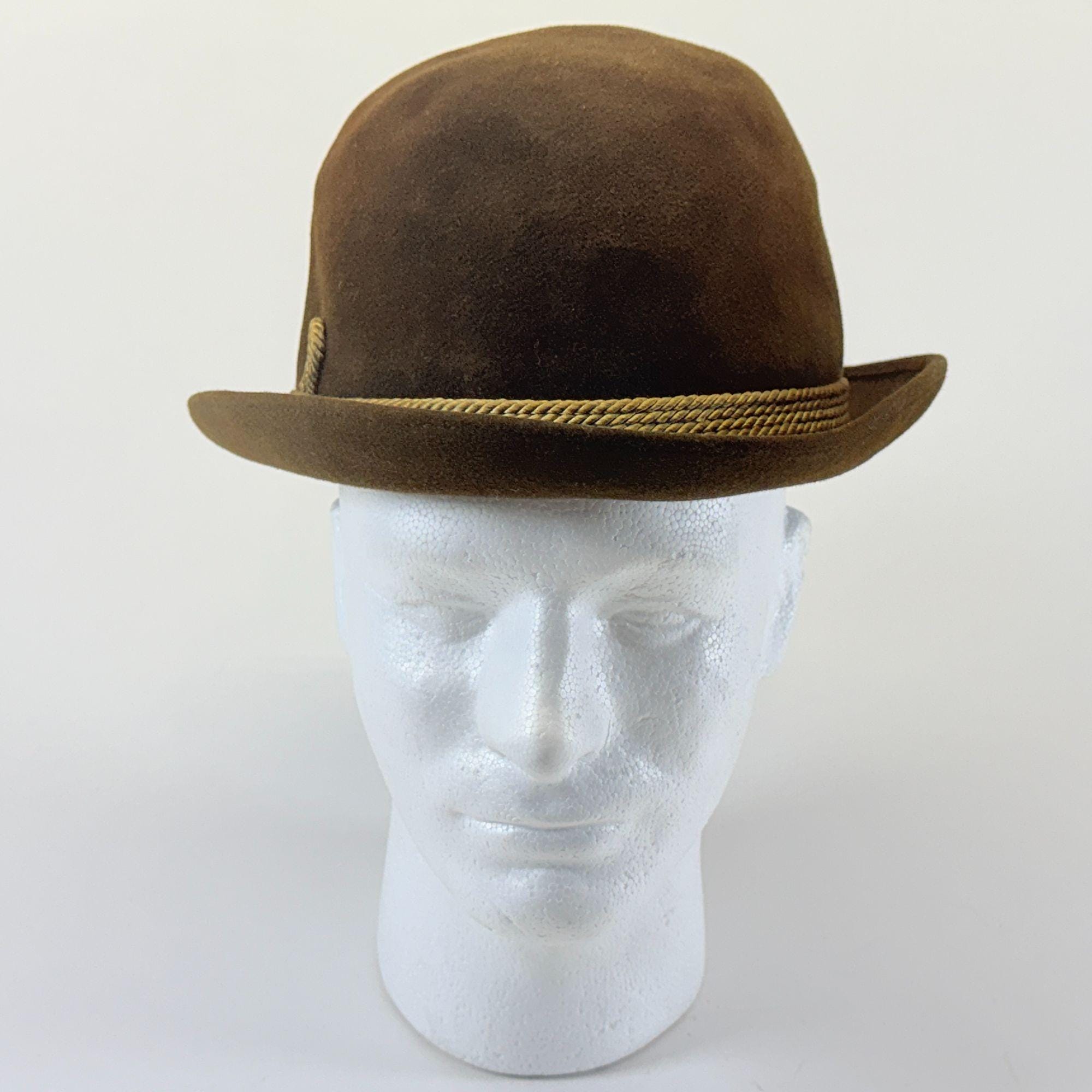 Resistol Byer Rolnick Brown Felt Fedora - Rope Band, 7 1/4 