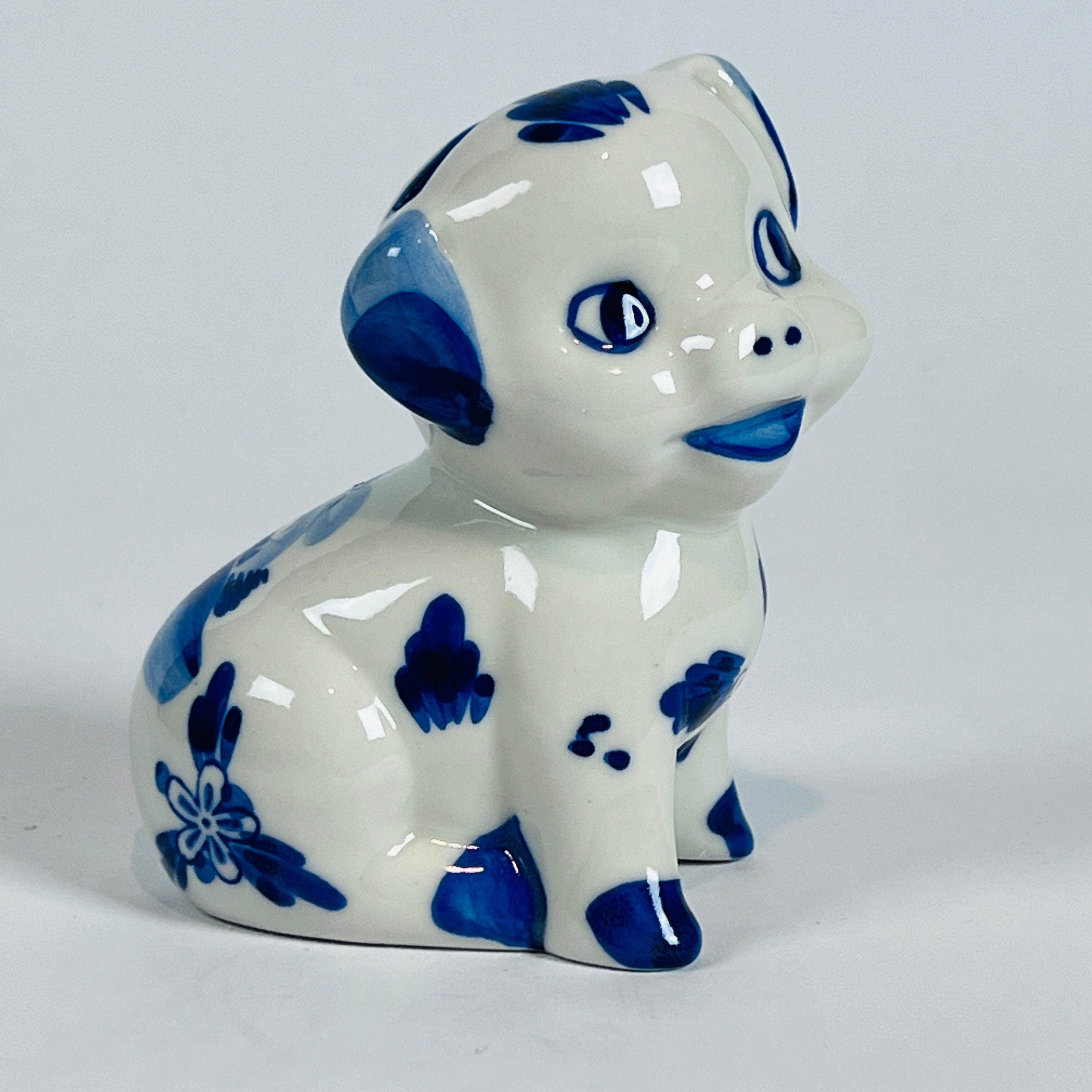 Delfts Hand Painted Windmills Porcelain 4 Cat Coin Bank Blue Cute - Etsy