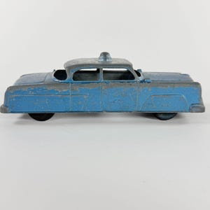 Vintage Goodee Ford Police Cruiser Diecast Toy Car Dark Blue 1950s USA