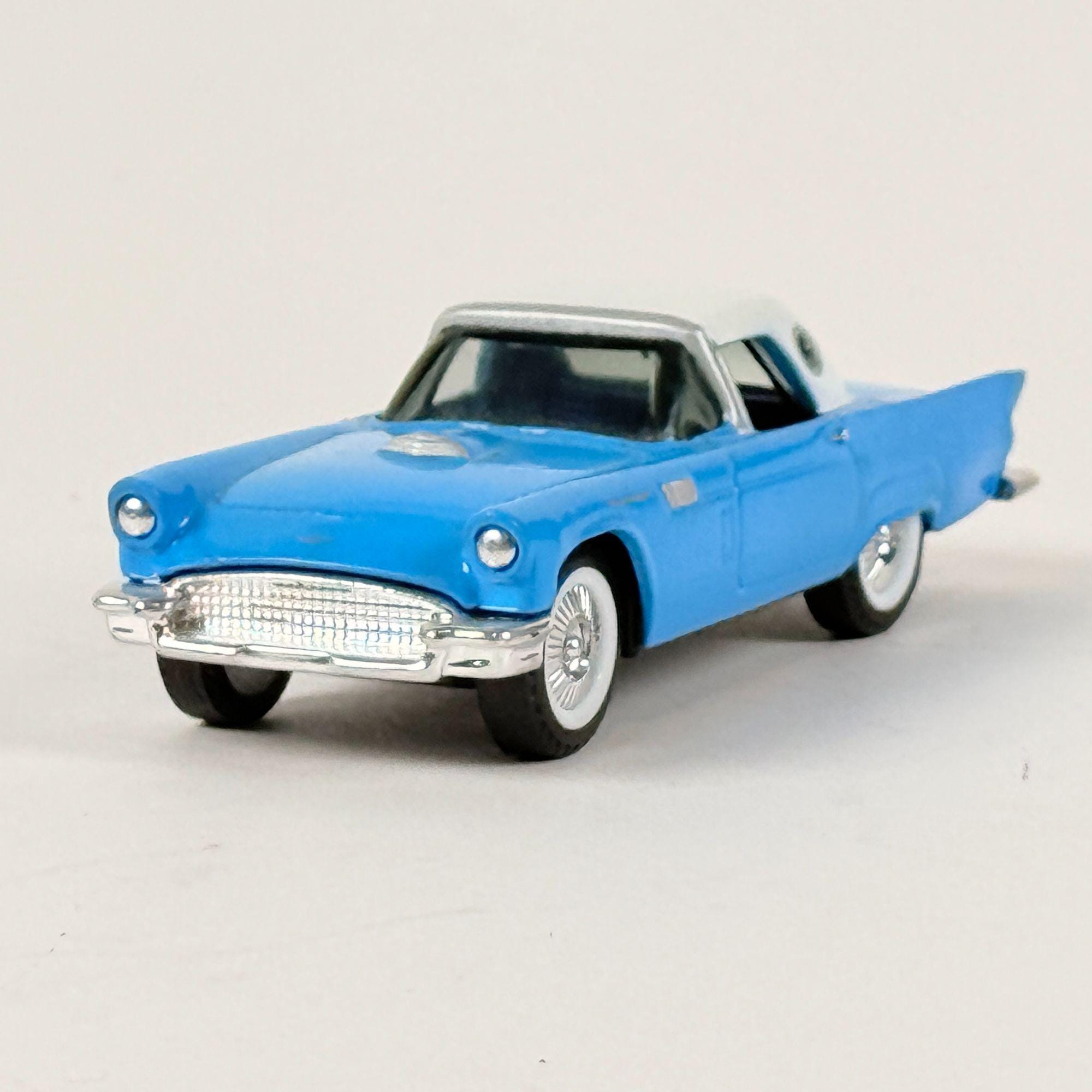 ERTL '57フォードTバード当時物 ヴィンテージミニカー1/64 海外物レア Ertl 1957 Thunderbird Miniature Die Cast Collectible Car Blue