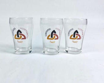 Guinness Smithwicks Harp 6 oz Beer Taster Sampler Glasses Set of 3