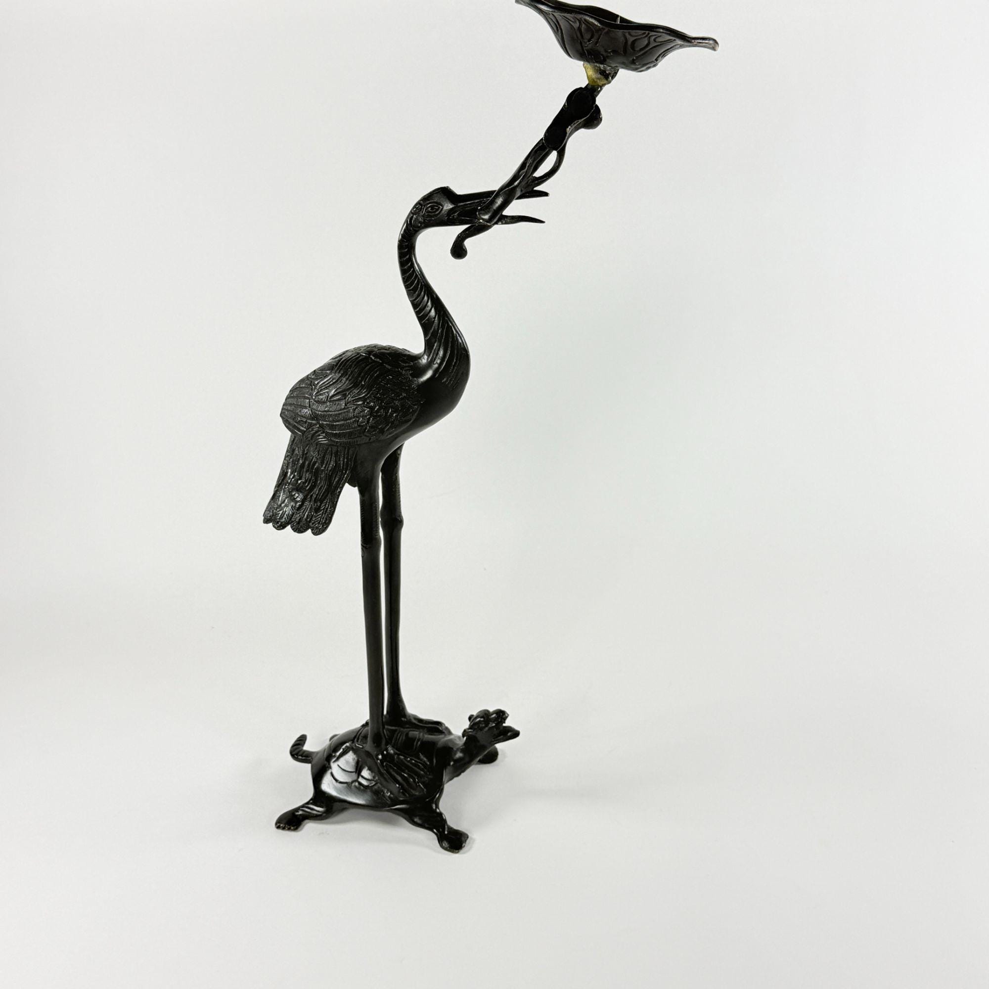 Crane on Turtle - Etsy