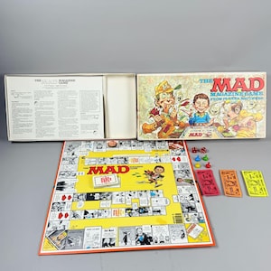 Vintage MAD Magazine Board Game 1979 Complete Set Funny Comic Game Parker Brothers Humor
